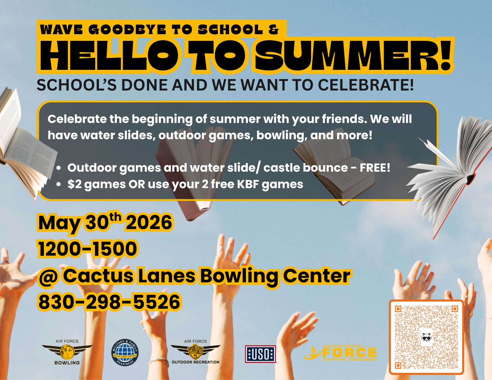 Goodbye School Hello Summer bowling event