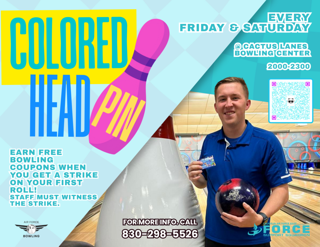 LAFB Cactus Lanes Bowling Colored Head Pin