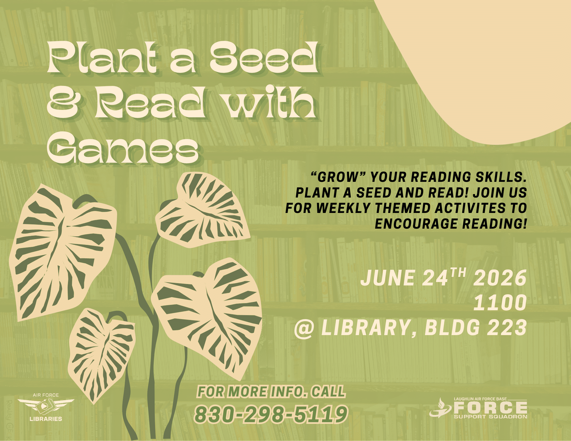 Laughlin AFB Plant a Seed and Read